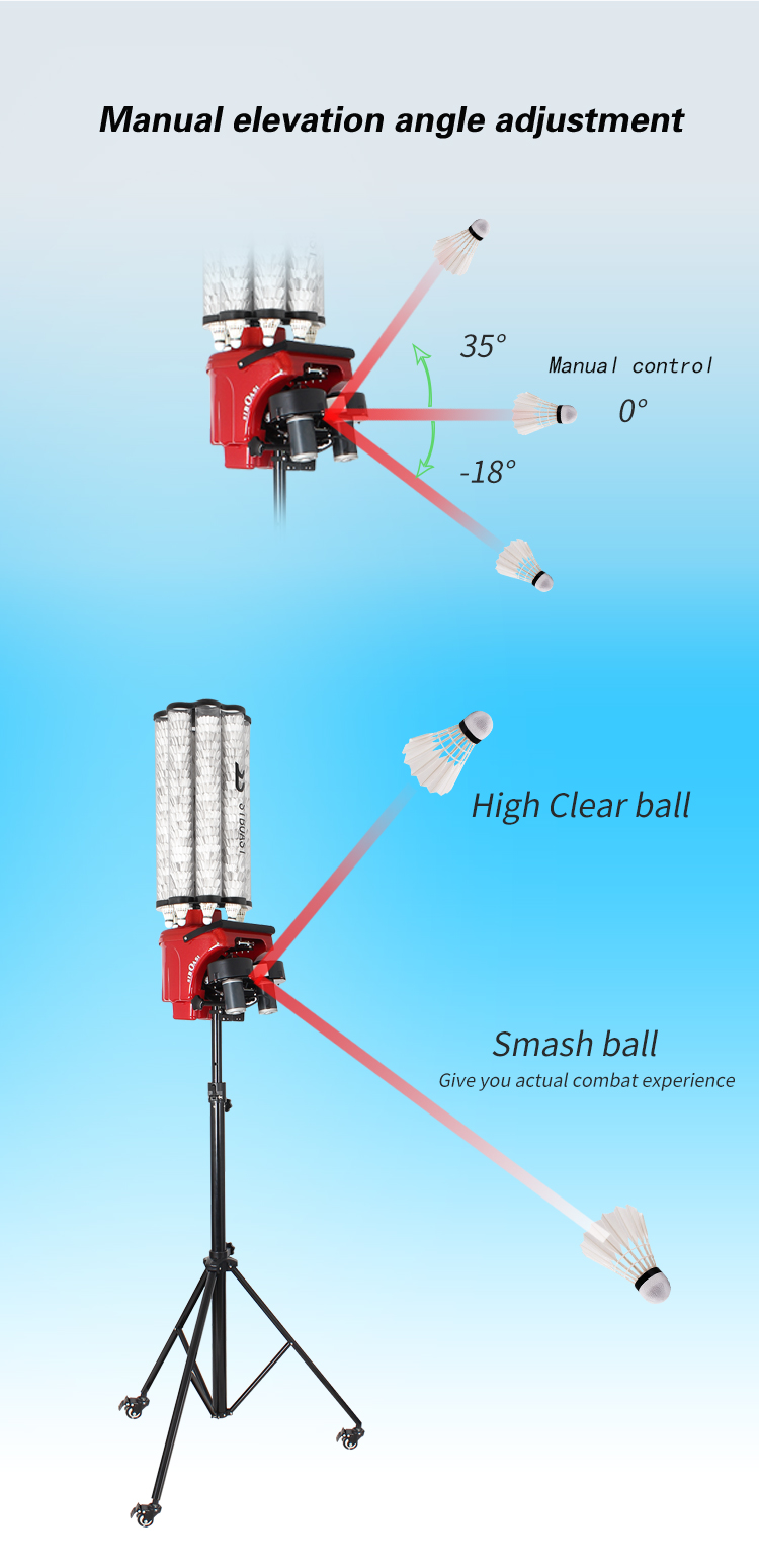 Best S3025 Badminton Shuttlecock Feeder Machine Price And Training